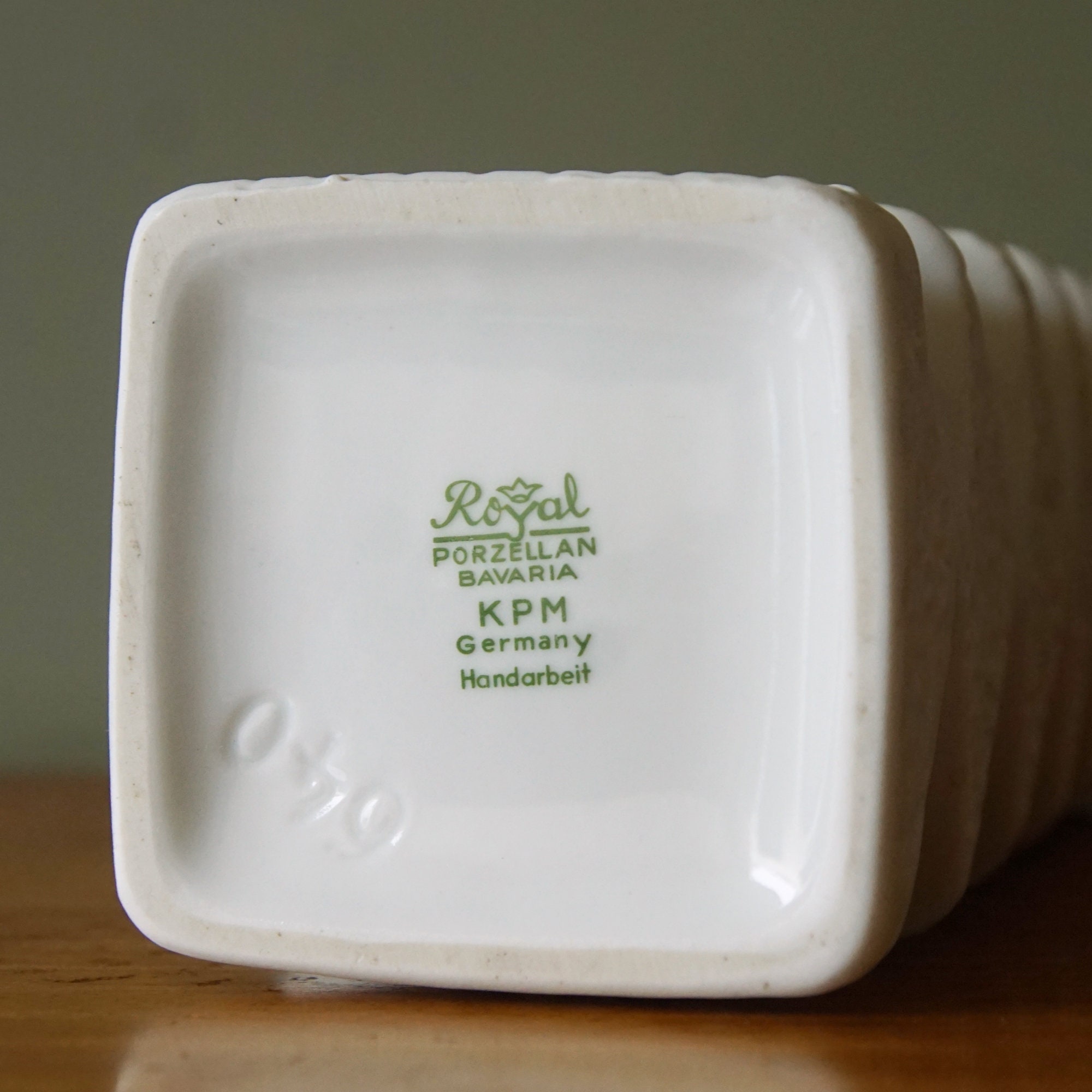 KPM ビスク磁器花瓶 l エルンスト・フェンツル ミッドセンチュリー