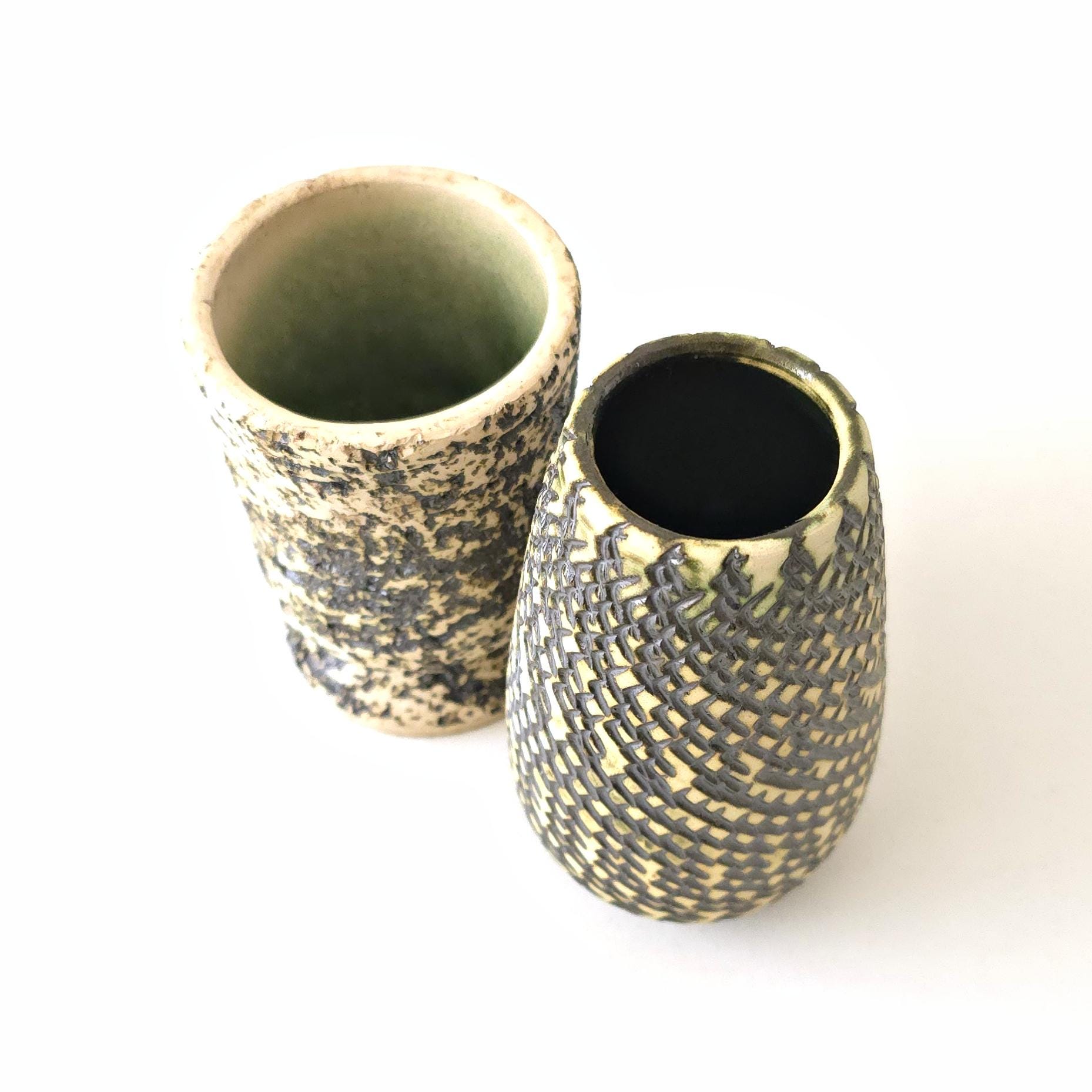 ミッドセンチュリーの白樺樹皮の花瓶2個セット、オランダ陶器 - Etsy 日本