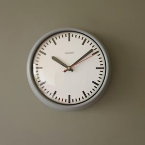 Vintage van Doorn Wall Clock  – Industrial Design – Mid Century Dutch Factory Clock