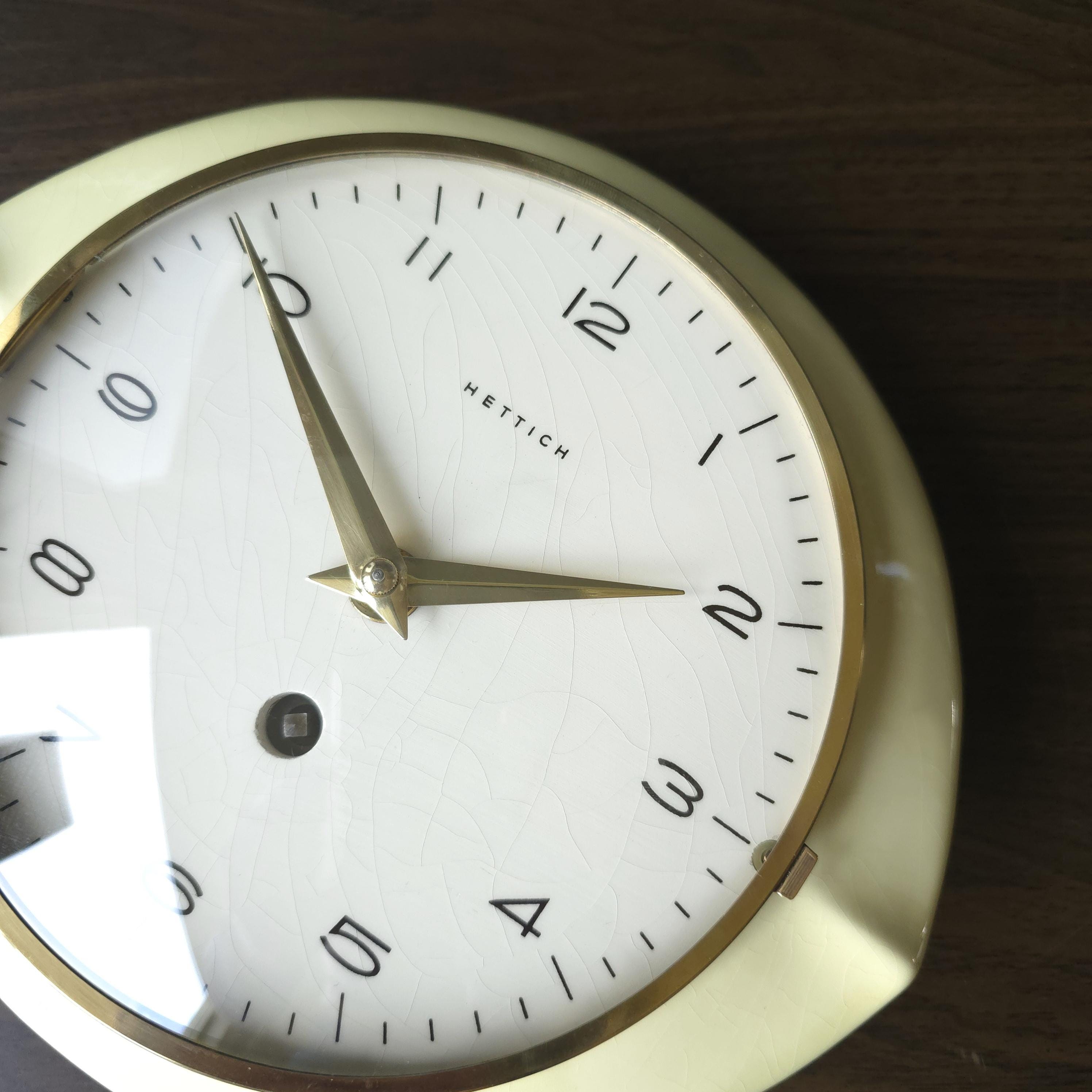 HETTICH, Yellow Mid Century Ceramic Wall Clock, West Germany - Etsy