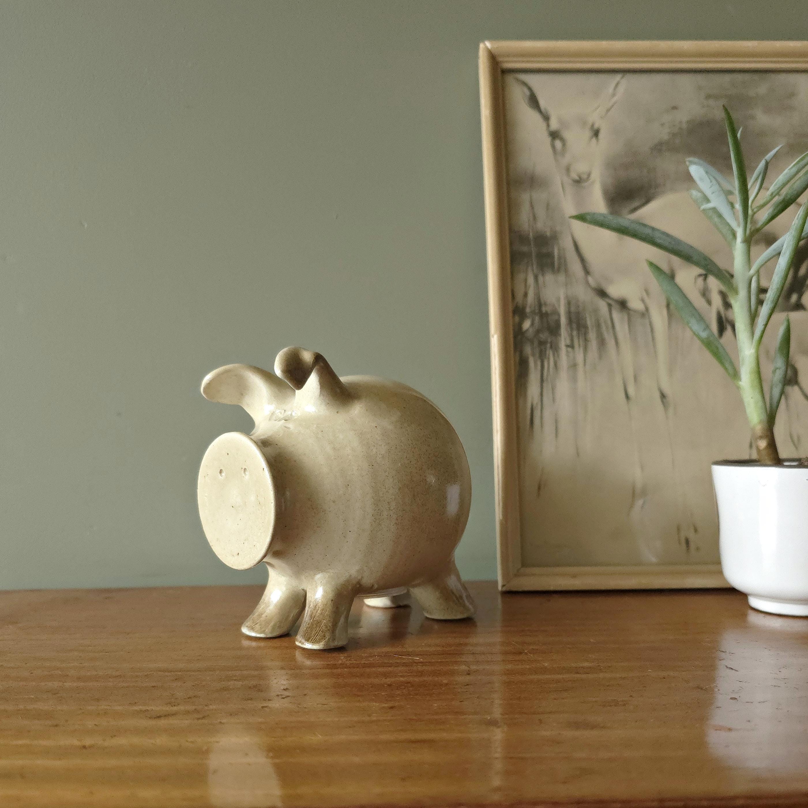 Piggy Bank by La Meuse, Studio Pottery, Dutch Mid Century Modern