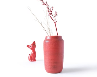 西ドイツの赤い花瓶、Scheurich 401-28 - Etsy 日本