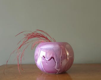 シュランバーグ レッド ミッドセンチュリー 花瓶（じょうろ型