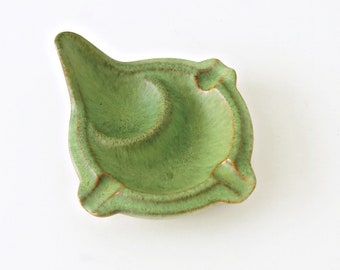 PRONTINER Keramik, Green Mid Century Ashtray, West German Pottery