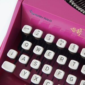 MINT condition Remington Riviera Typewriter. Original Purple Colour. Professionally serviced image 5