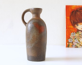 RUSCHA、青と赤のミッドセンチュリー花瓶 モデル: 321/3 RUSCHA、青と赤のミッドセンチュリー花瓶 モデル: 321/3