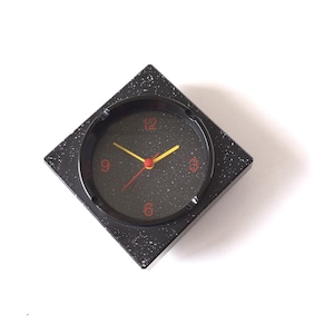 Schwarz Weiß Post Moderne Wanduhr / Tischuhr, Germany