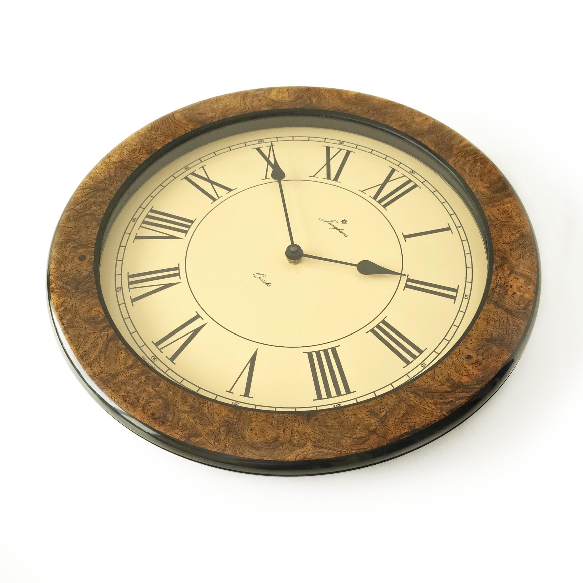 JUNGHANS XL Vintage Wall Clock, Wood Look, Made in Holland - Etsy