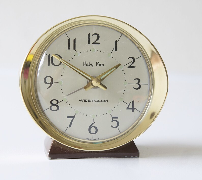 Mid Century Alarm Clock By Westclox Baby Ben - Westclox Baby Ben Alarm Clock Mid Century Alarm Clock By Westclox Baby Ben - Westclox Baby Ben Alarm Clock