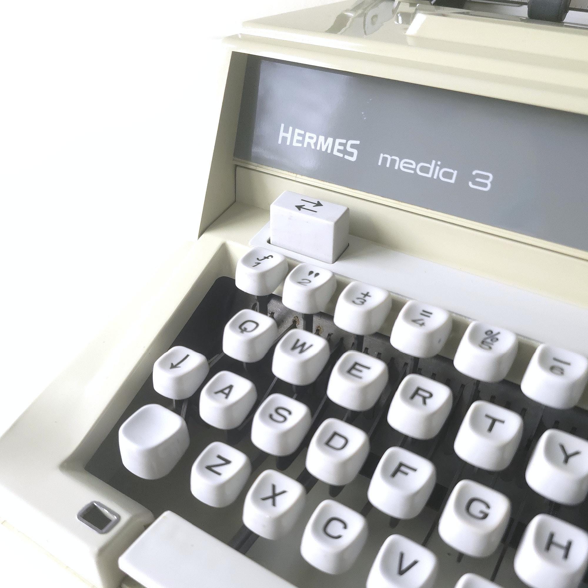 Hermes Media 3 Typewriter | 1974 Swiss | Fully Serviced & Working