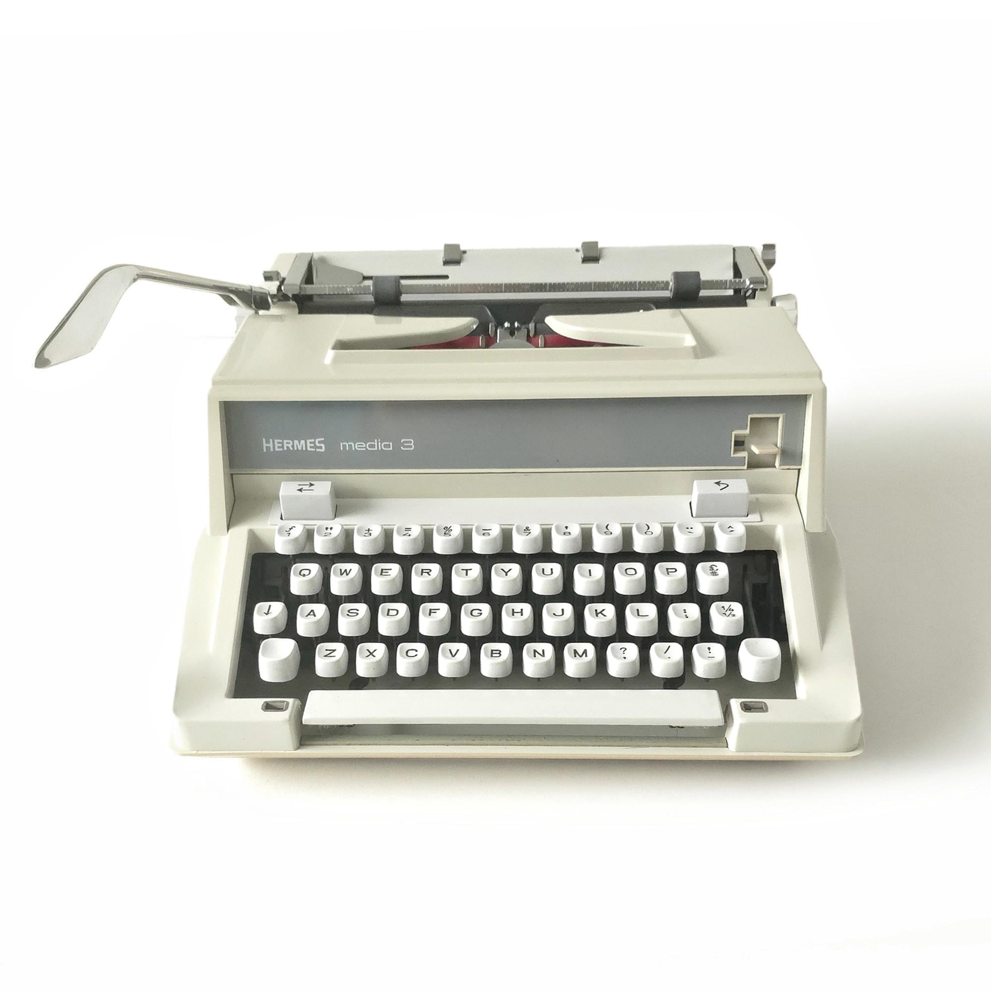 Hermes Media 3 Typewriter | 1974 Swiss | Fully Serviced & Working
