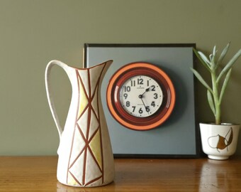 Marzi & Remy vaas uit het midden van de 20e eeuw, geometrische decoratie, West-Duits aardewerk