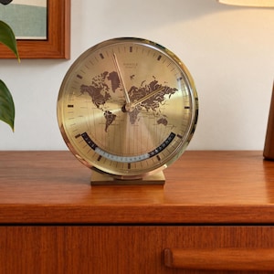 Kienzle World Timer bordsklocka | Mitten av århundradet | Västtyskland | Mässing