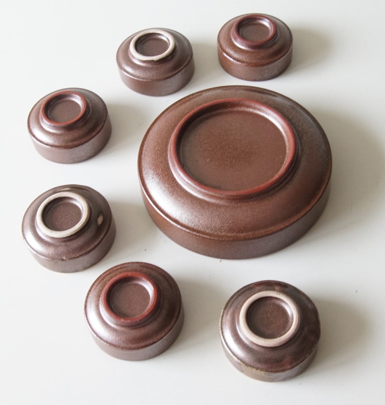 orangebronze Holland by Jan van Erp Mid Century bowl set