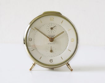 JUNGHANS Trivox,  Olive Green Mid Century Alarm Clock,  Germany