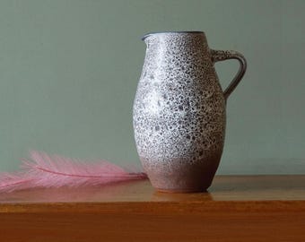STREHLA ブルーとブラウンのミッドセンチュリー花瓶、抽象的な装飾