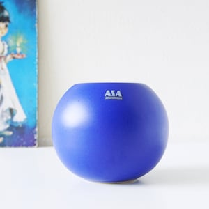 ASA SELECTION Blue Post Modern Ball Vase, West German Pottery