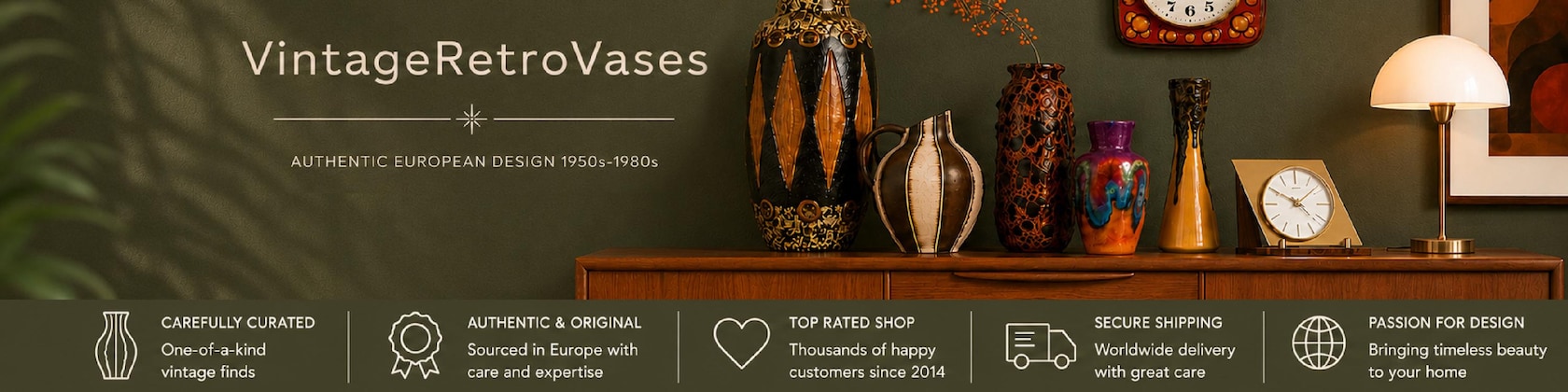 VintageRetroVases - Etsy