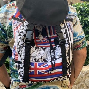 Haloa & Hawaiian Flag Rucksack