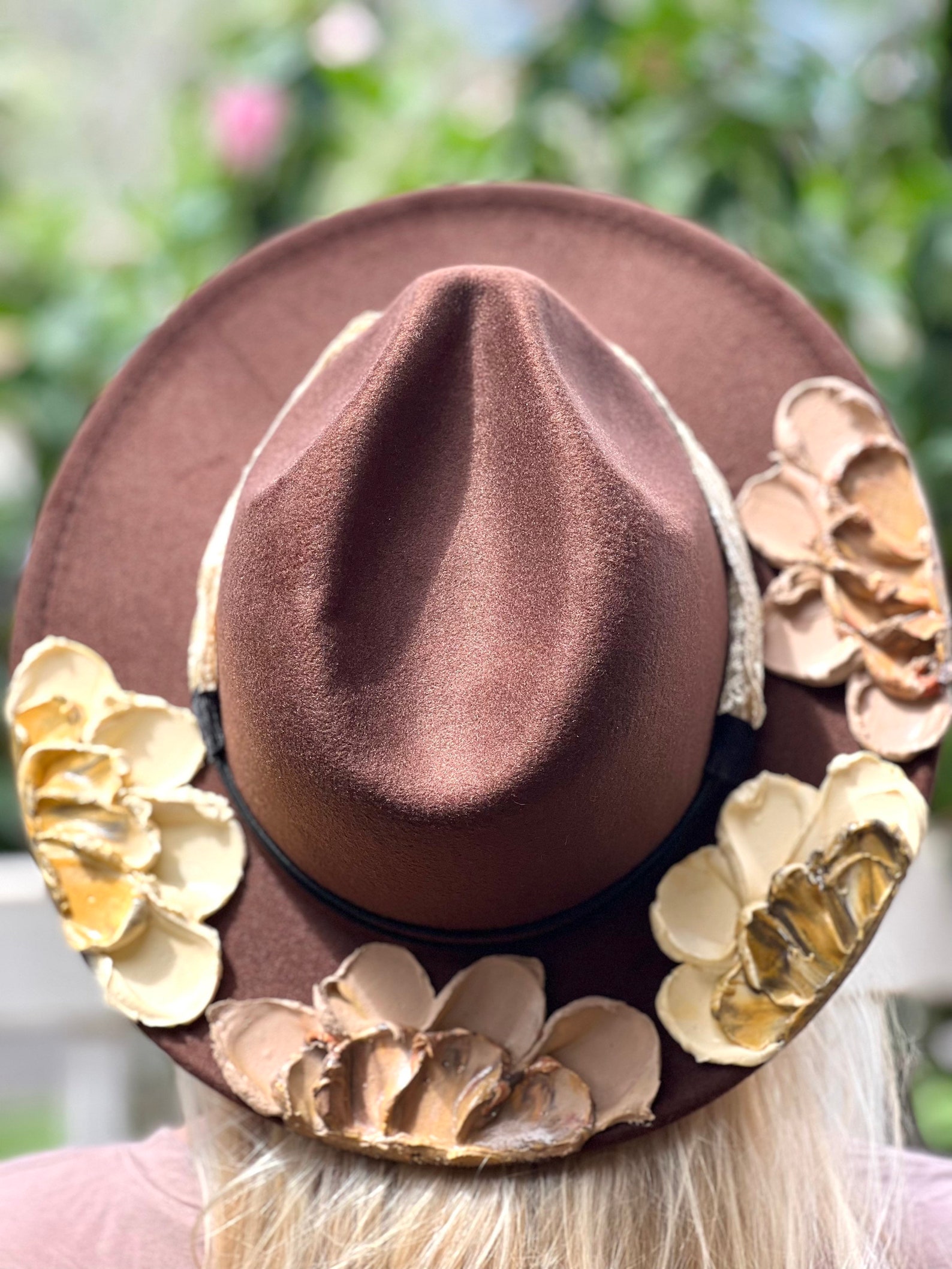 Copper Prairie Petals Fedora Hat main image 1