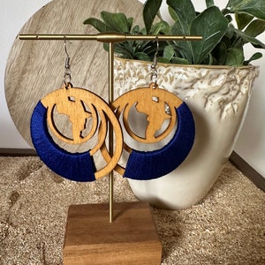 Wood Earrings, Brown Wood Earrings, Earrings for Women, Lightweight Earrings, Boho Earrings, Bohemia Earrings, Africa Earrings