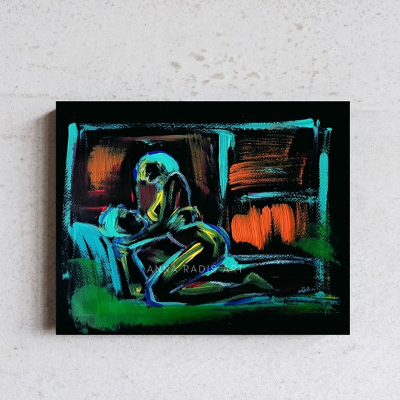 セックス・ペインティング エロティック・カップル・アート：官能的な