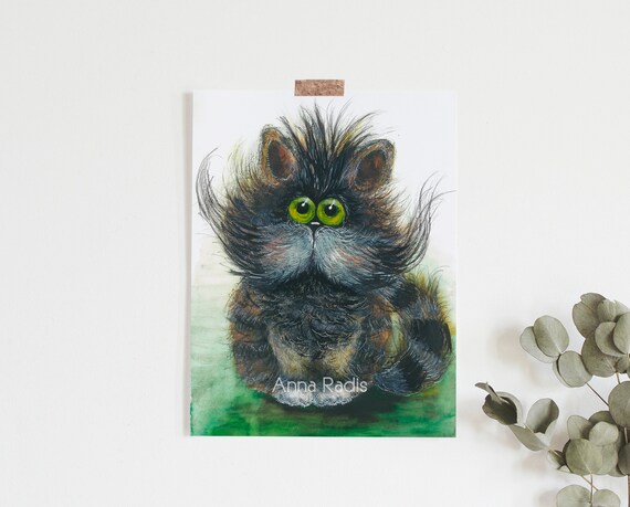 Cat portray print down load, printable kitten artwork drawing image relating to Printable Kitten Pictures named Cat portray print down load, printable kitten artwork drawing