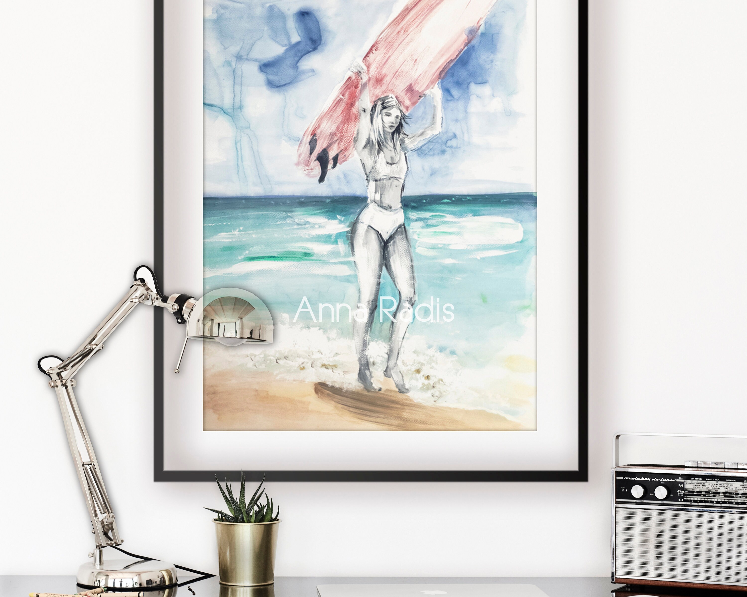 Pin by ana festas on Quadros  Surfer painting, Surf painting, Surf art  painting