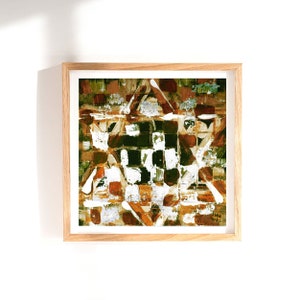 Magen David Abstract Painting, Israel Art Star Of David, Jewish Art From Israel, Israeli Fine Art Print, Jewish Art Gift, Magen David Print