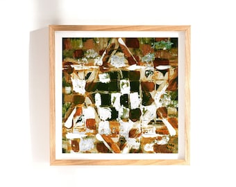 Judaica Wall Art, Magen David Israeli Print: Abstract Star Of David Jewish Artwork From Israel