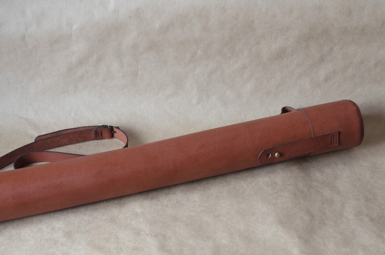 Leather Document Tube Holder Gwent Bag Travel Case 32/3 In Etsy UK