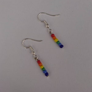 LGBT earrings, NHS rainbow earrings, LGBT accessories, Gay pride earrings, pride earrings, summer earrings, stay safe, Christmas gift.