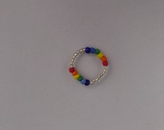 LGBT teenring, NHS regenboog teenring, LGBT accessoires, regenboog teenring, Gay pride teenring, trots teenring, Blijf veilig, kerstcadeau