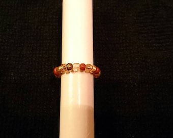 Unieke veelkleurige elastische teenring, voetsieraden, kerstcadeau.