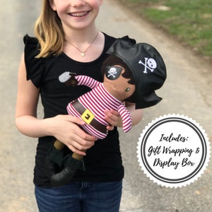 Pirate party gift Handmade custom doll Pirate toy 18 inch doll Gifts for boys Boho kids gift Toys for boys Softie Toys for kids birthday