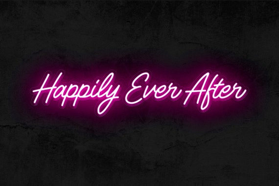 Happily Ever After Neon Led Sign Select Your Color And Size Etsy