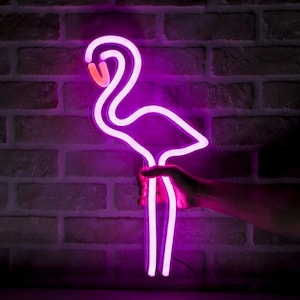 Flamingo | LED Neon Sign, Pink Flamingo, Flamingo Party, Home Decor, Flamingo Gift, Neon Sculpture, Gift Idea, Neon Flamingo, Flamingo Sign