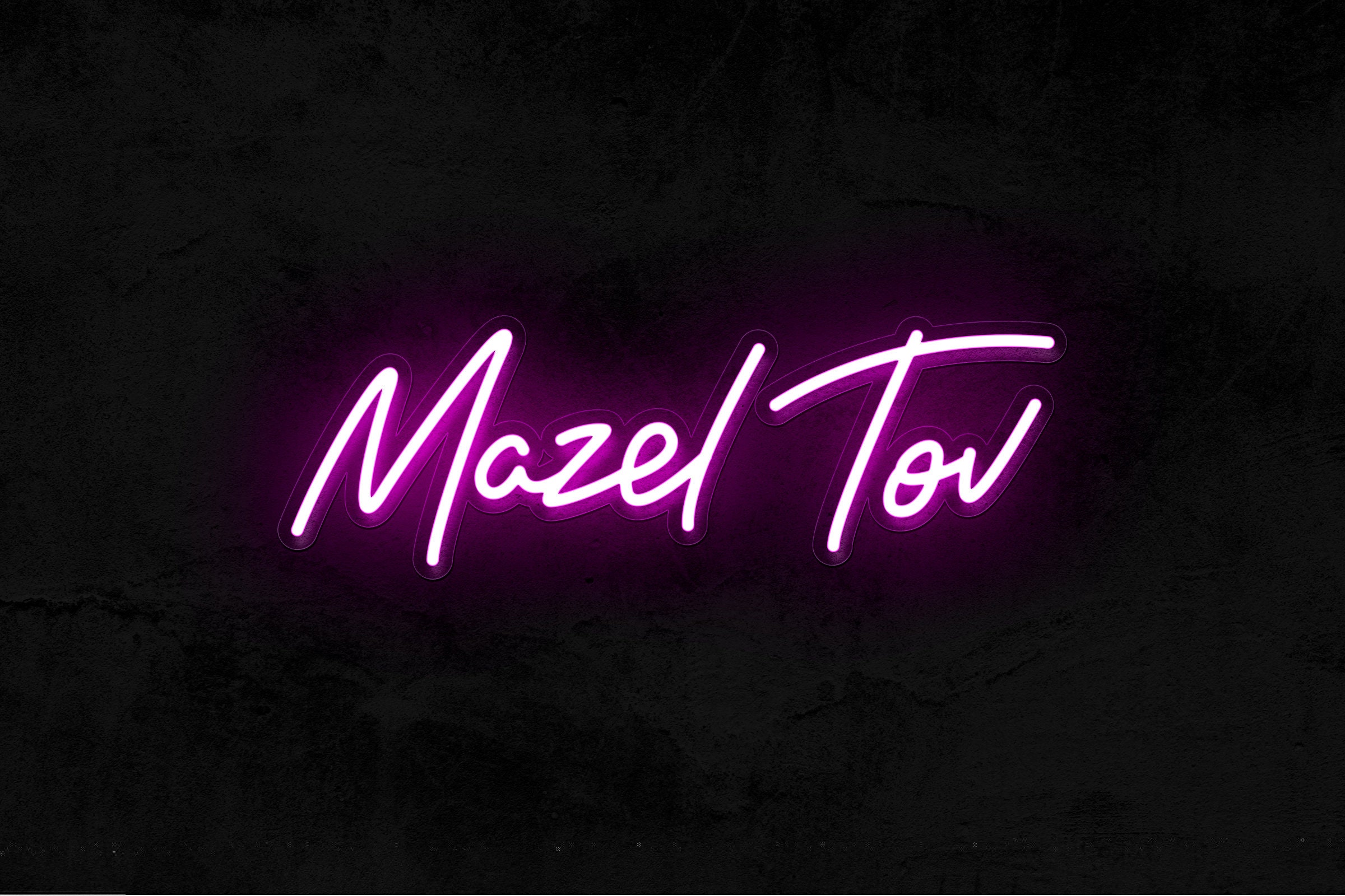 Mazel Tov LED Neon Sign Mazel Tov Decor Mazel Mazel Tov Etsy
