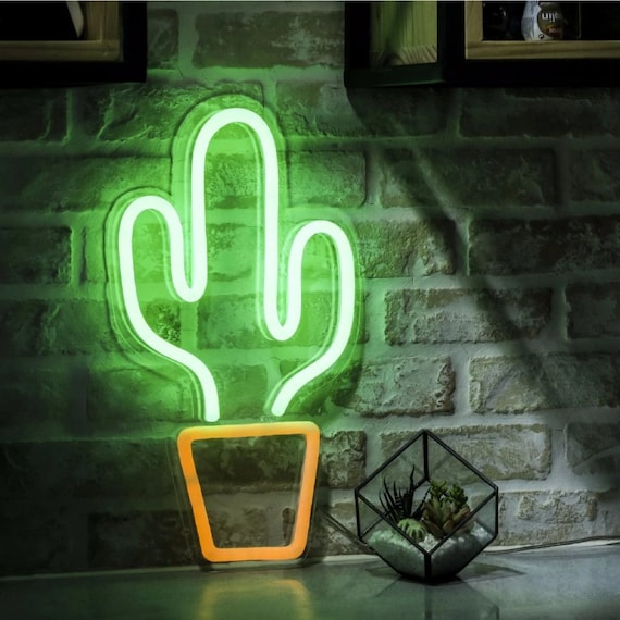 cactus neon light sunnylife