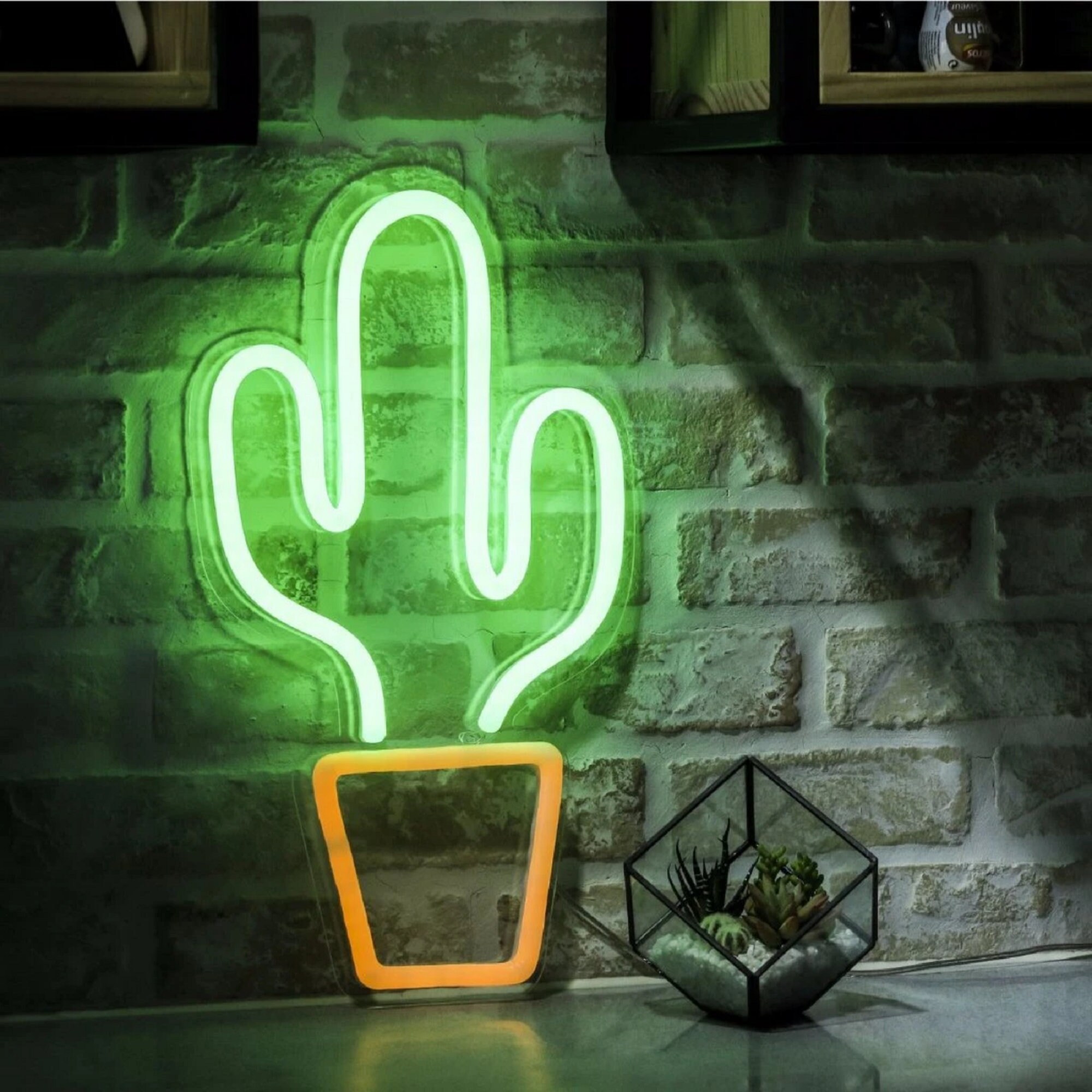 Cactus neon sign deals