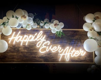 Glücklich immer nach | Hochzeit Neon Zeichen - immer danach, Neon glücklich immer nach, glücklich immer nach Zeichen, Neon Hochzeit Zeichen, Hochzeit Wand