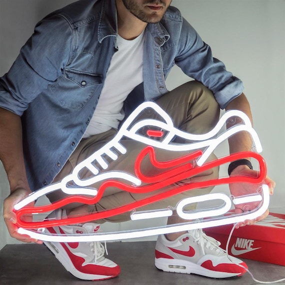 neon nike shoe light