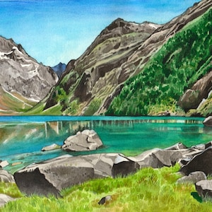 Custom Landscape, Watercolor Painting, Custom Painting, Custom Art,  Painting  From Photo, Landscape Watercolor, Commission Art