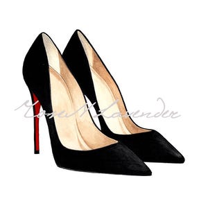 Black Shoes Print, Fashion Wall Art, Shoes Print, Fashion Print, Shoe Wall Art, Black Heels, Shoes Poster image 10