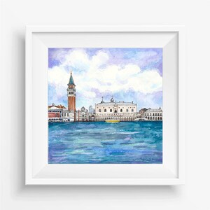Venice Print Italy Painting Watercolor Painting Venice Art Print Cityscape Print Venice Wall Art Venice Watercolor Cityscape Artwork Italy