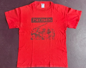 7SECONDS Committed For Life vintage red t-shirt