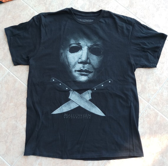 HALLOWEEN RESURRECTION black used movie t-shirt Mi