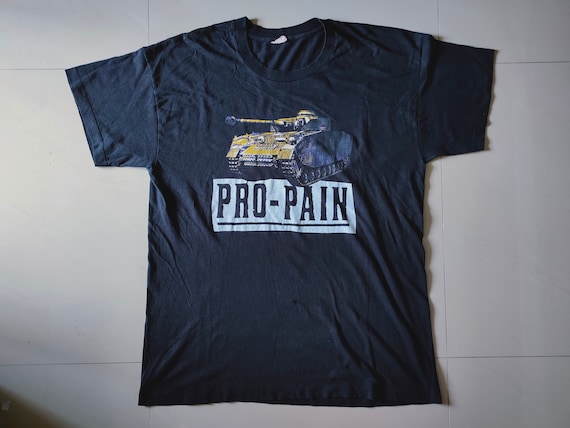 PRO_PAIN Make War Not Love 90's Vintage Black T-shirt Thrash Metal