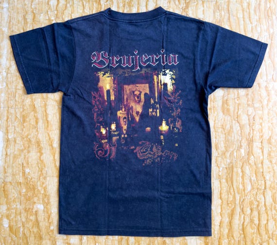 BRUJERIA Brujerismo Vintage Black T-shirt Embroider Logo - Etsy