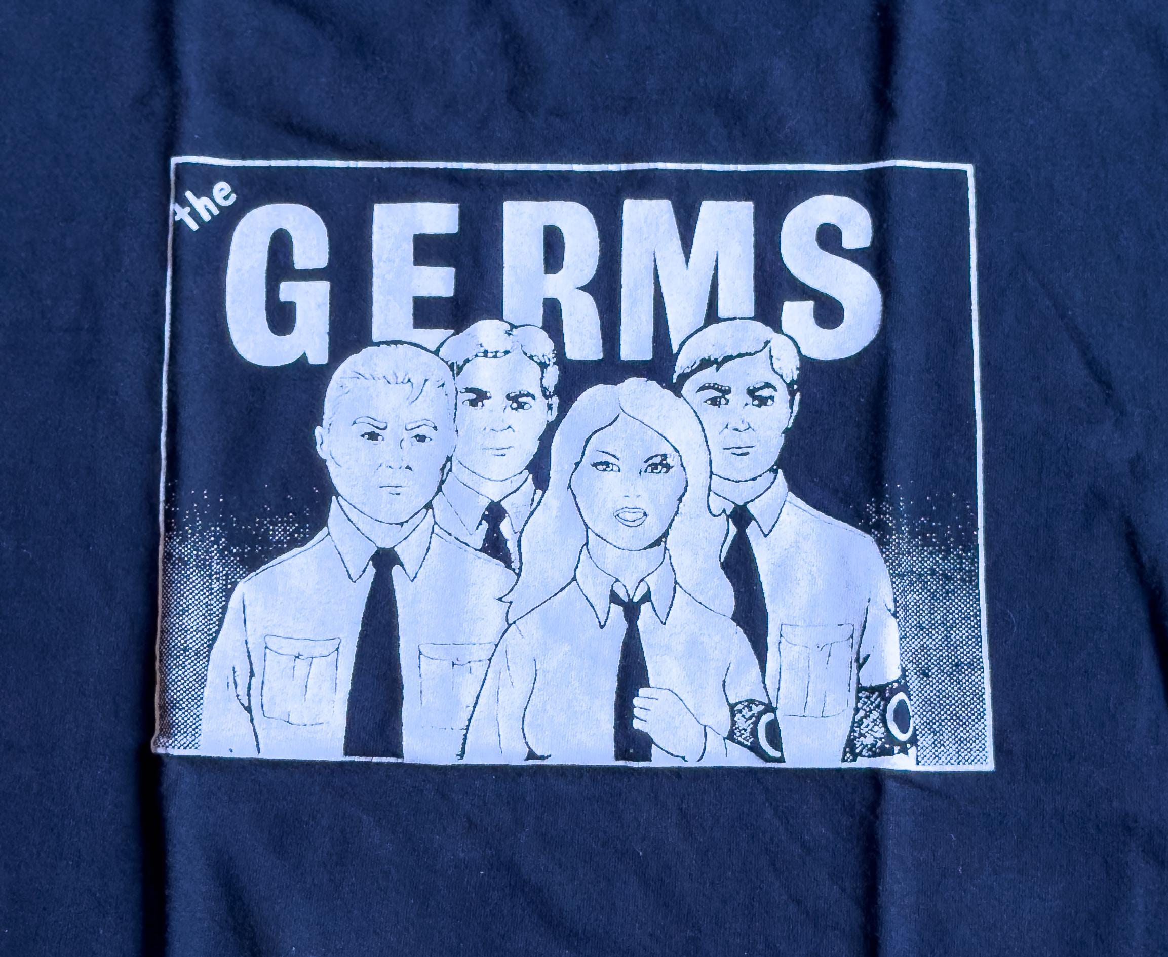THE GERMS スウェット トレーナー （GI） 黒XL / black flag circle 